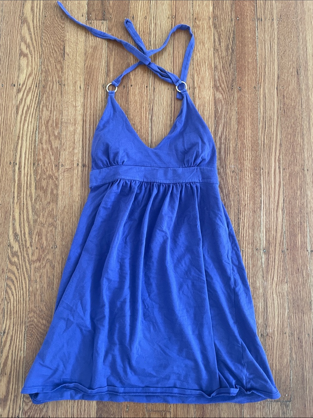 Victoria's Secret Purple vintage 70s vibe Halter Mini Dress